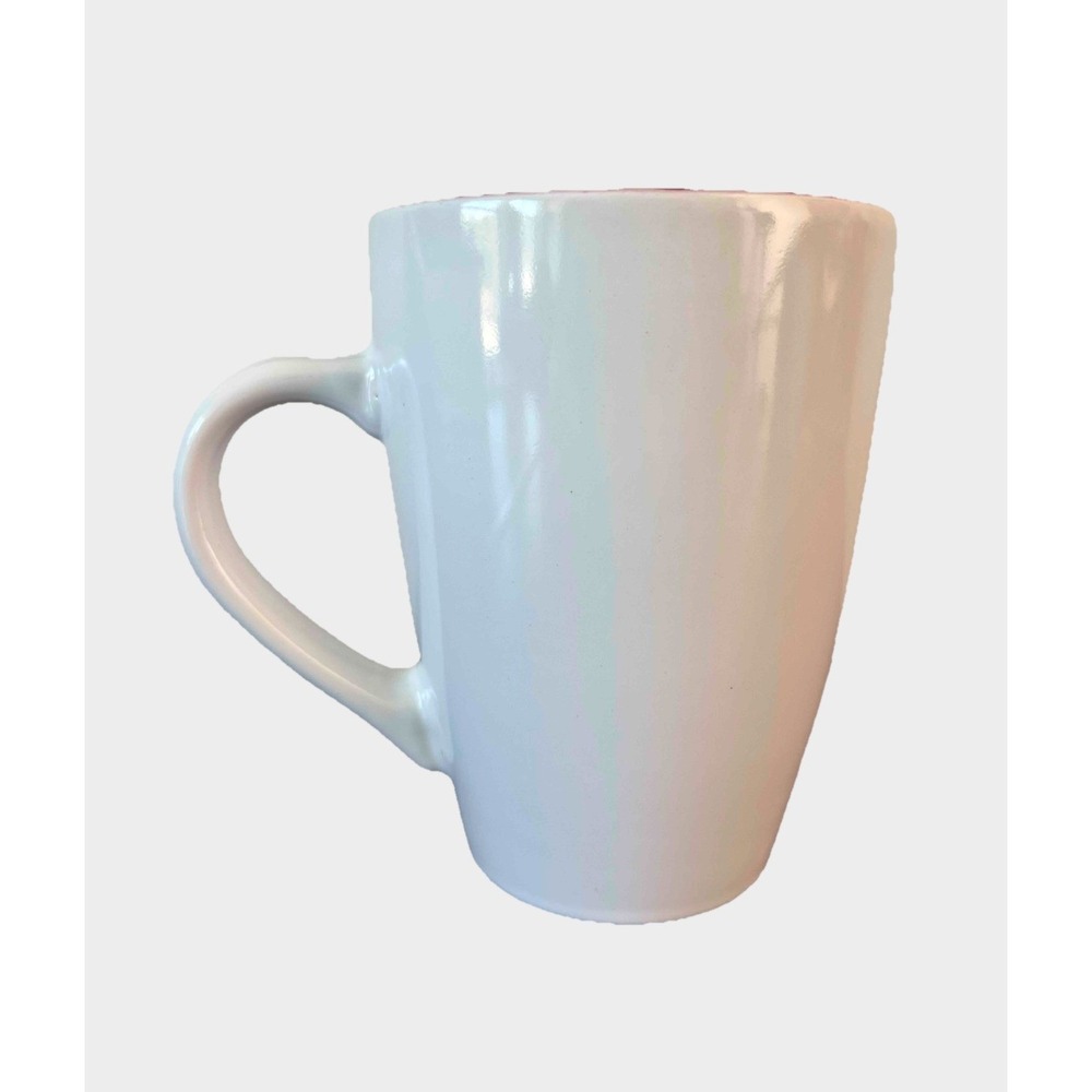 FabulousHome Jingle & Mingle Time Christmas Coffee Mug White Red Holiday Cup - Picture 3 of 7